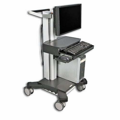 高さ調節可能なコンピュータ用台車 - SynergyCart® series - Extron / Knurr - 引き出し付き