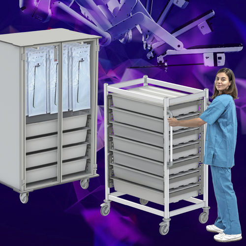 病院用台車 - Carts for Da Vinci Instruments - Pegasus Medical Concepts - 手術室用 / 手術器具 / 機器用