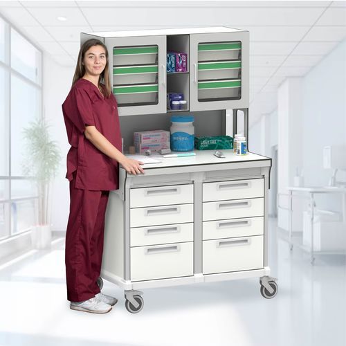 看護用ワークステーション - Community Nurse workstation - Pegasus Medical Concepts - シェルブ付き / 引き出し付き / モジュール式