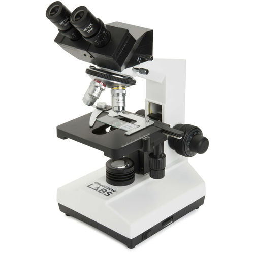 光学顕微鏡 - LABS CB2000C - Celestron - 実験用 / 三眼 / 色消し