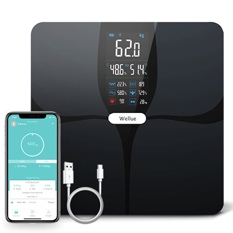 生体インピーダンス法体組成計 - F6 - Shenzhen Viatom Technology Co., Ltd. - 脂肪量測定用 / 多機能 / タッチスクリーン付き