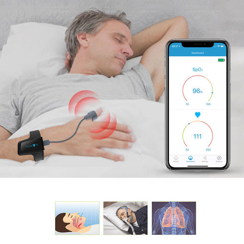 手首用パルスオキシメータ - checkme o2 max - Shenzhen Viatom Technology Co., Ltd. - CPAP療法用 / 自宅療養用 / 睡眠時無呼吸用
