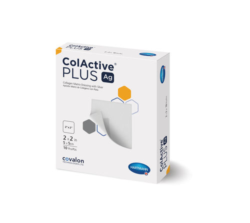 セルロース皮膚包帯 - Colactive Plus Ag - Hartmann - アルギン酸塩 / 抗菌