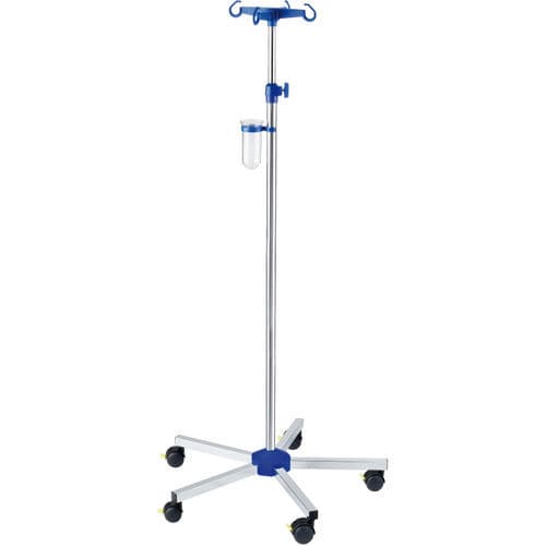 キャスター付きIV スタンド - GSPRI-N41221 - G. SAMARAS SA - Medical Gas Solutions - 4フック / ステンレス鋼製