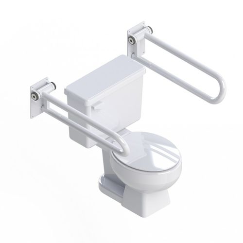バスルーム用グラブバー - PT RAIL™ - HealthCraft Products - トイレ / 壁取り付け式 / 折り畳み式