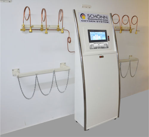 医療ガス用マニホールド - AMS 3000 - Schönn Medizintechnik - 自動 / 手動 / 流量転換器