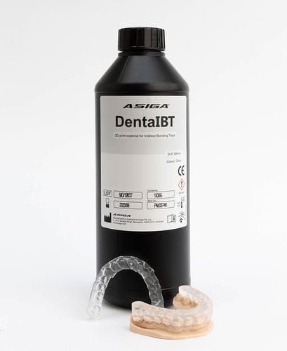 樹脂製歯科材料 - DentaIBT - ASIGA - 印象用トレー / 3Dプリント用 / 歯列矯正