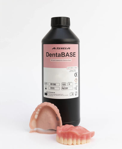 樹脂製歯科材料 - DentaBASE - ASIGA - 3Dプリント用 / 義歯製造用 / 液体
