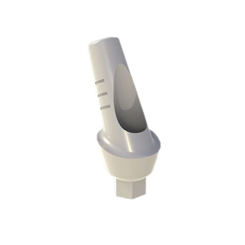 PEEK製インプラントアバットメント - 25° Anglular Temporary Peek Anatomic Abutment - Bhi Implants - インターナル六角形 / 角度付き / 一時的
