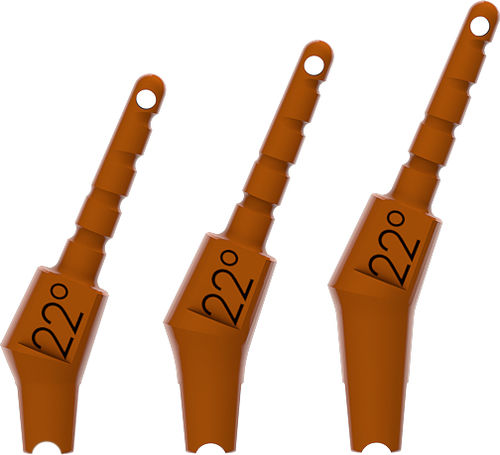 プラスチック製インプラントアバットメント - Kontact, Kontact S&reg; - BIOTECH DENTAL - 外部 / 角度付き / 試験用