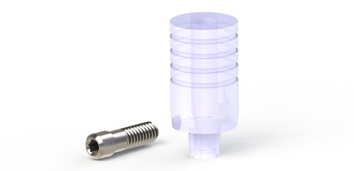プラスチック製インプラントアバットメント - DENTEO  - BIOTECH DENTAL - 外部 / ストレートタイプ / プレキャスト
