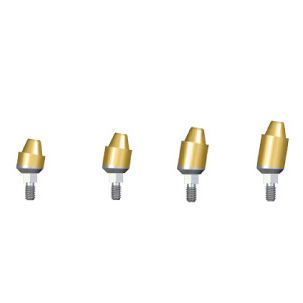 金属製インプラントアバットメント - EMA series - Dentin Implants Technologies LTD - 内側 / 角度付き / マルチユニット角付き