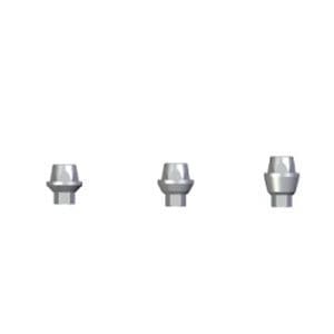 金属製インプラントアバットメント - ECA series - Dentin Implants Technologies LTD - インターナル六角形 / ストレートタイプ