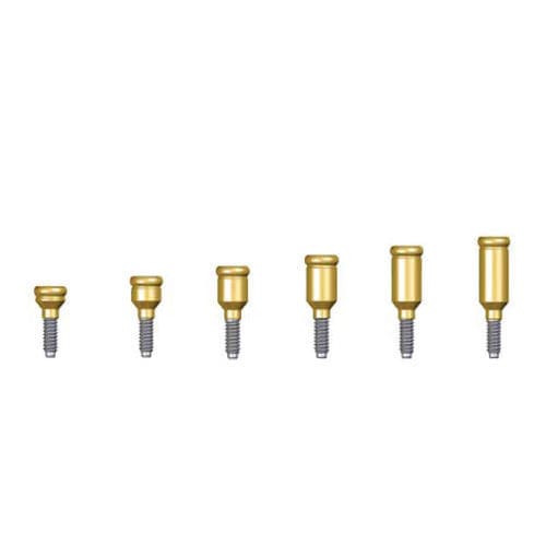 金属製インプラントアバットメント - WCM series - Dentin Implants Technologies LTD - 内側 / ストレートタイプ / スクリュー