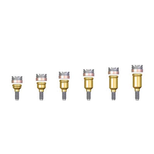 金属製インプラントアバットメント - WCM series - Dentin Implants Technologies LTD - 内側 / ストレートタイプ / スクリュー