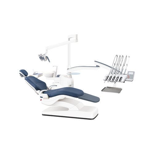 電動椅子付き歯科ユニット - ZA-208Q8 - Foshan Ziann Medical Apparatus Co., Ltd - フレキシブル ヘッドレスト付き / デリバリーシステム付き / LEDライト付き