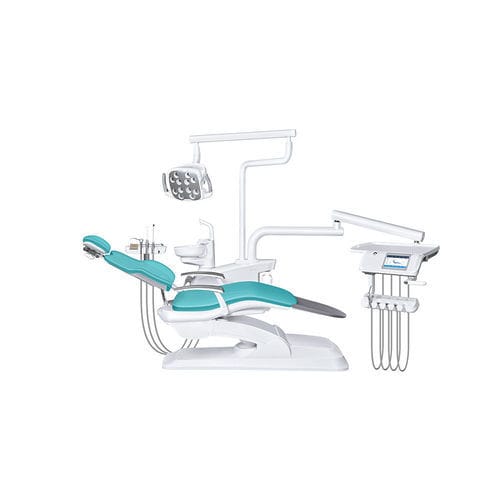 フレキシブル ヘッドレスト付き歯科ユニット - ZA-208D - Foshan Ziann Medical Apparatus Co., Ltd - 衛生システム付き / デリバリーシステム付き / 照明付き