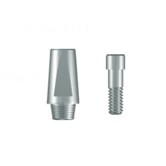 チタン製インプラントアバットメント - SEOA xx0xN series - UFIT IMPLANT - 内側 / ストレートタイプ / セメント固定