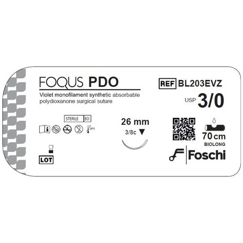 吸収性縫合糸 - Foqus PDO  - Foschi - 一般手術用 / 動物手術用
