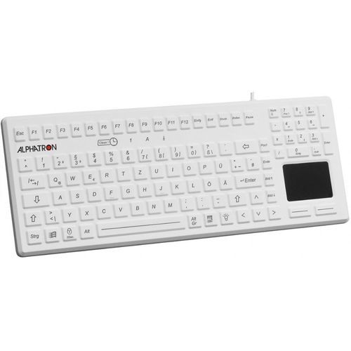 タッチパッド付き医療用キーボード - K502 - ALPHATRON MEDICAL GmbH - シリコン / 密閉