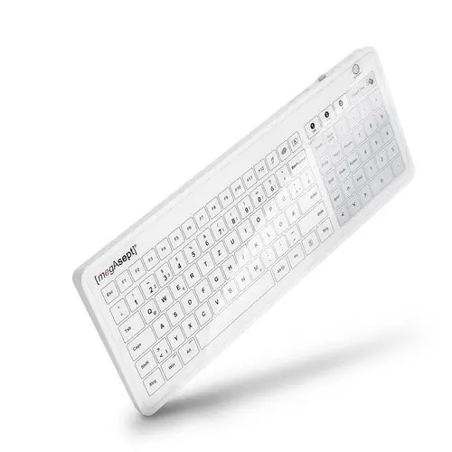 ホワイトレジスター 日本語キーボード タッチパネル タッチパッド付きキーボード - Megasept touch GLASS - MEGABYTE