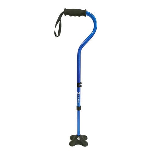 オフセットトハンドル歩行杖 - Bastipode™ - Allmobility - 四脚 / 高さ調整可能 / 滑り止め付き