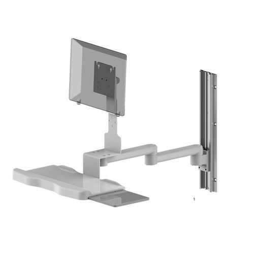 壁取り付け式コンピューターワークステーション - WM500-11072 - Coriton Instrument Co., Ltd. - 医療用 / ラップトップ用 / 傾斜