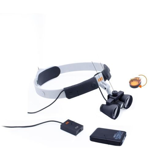 眼鏡タイプ双眼ループ - FD-503G-9 - Nanjing Keweisi Medical Lighting - ヘッドバンドタイプ / ヘッドライト付