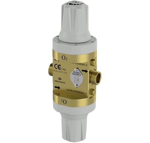 酸素圧力調整器 - Megasan Medical Gas Systems - 二酸化炭素 (CO2) / N20 / 二窒素