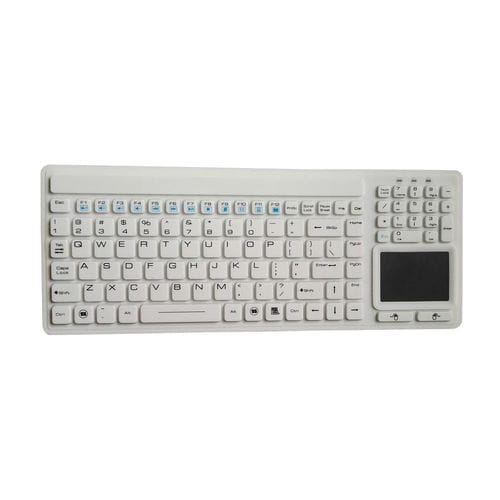 タッチパッド付き医療用キーボード - P-M07TP  - PAC Technology - シリコン / 抗菌性 / 抗菌