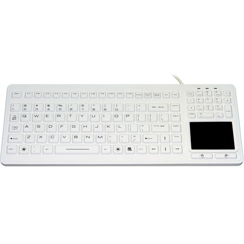 タッチパッド付き医療用キーボード - P-SK70TP - PAC Technology - シリコンゴム製 / シリコン / 抗菌性