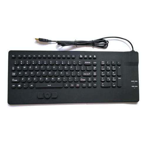 シリコン医療用キーボード - P-M08-MS - PAC Technology - シリコンゴム製 / USB / 防水