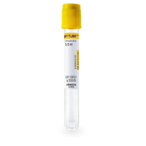 円筒形採取チューブ - V-TUBE™ - AB Medical, Inc. - 血清 / プラスチック製 / サンプル回収用