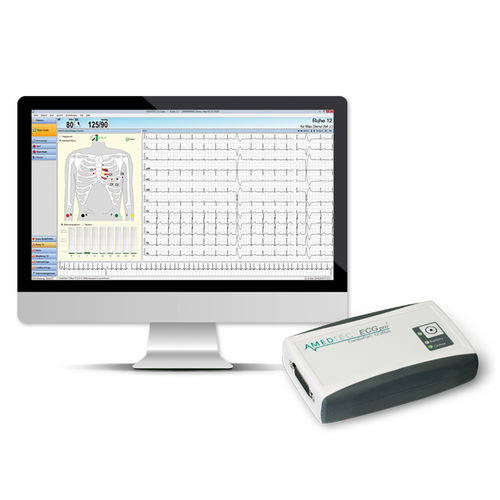 休息用心電計 - CARDIOPART BLUE  - AMEDTEC Medizintechnik - 運動負荷試験用 / 12チャンネル / PC用