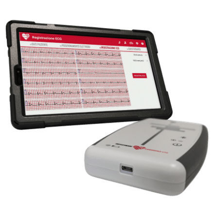 休息用心電計 - CardioPad Lite  - Biotechware - 12チャンネル / タブレット用 / タッチパネル付き