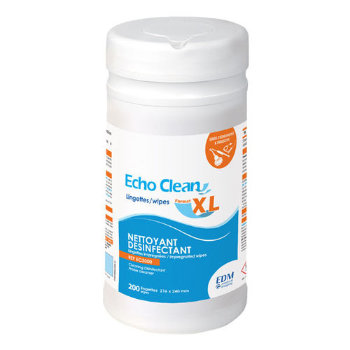 床・表面用ウェットティッシュ - ECHO CLEAN XL - EDM Imaging - 200枚入り