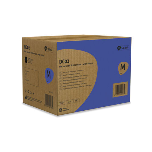 男女用ビジターコート - DC02 - Polyco Healthline - ポリプロピレン製 / 不織布 / 白