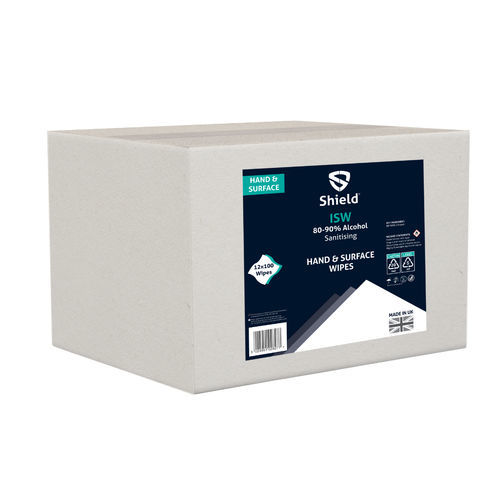 床・表面用ウェットティッシュ - ISW - Polyco Healthline - 手指衛生用 / 100枚入り