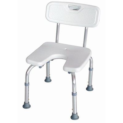 カットアウトシ－ト付きシャワー用スツール - RS651650 - Revolution Sante - 背もたれ付き / 高さ調節可能な