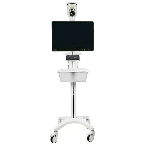ビデオ会議用遠隔医療用台車 - AMIS-X - Ditec Medical - パネルPC用 / 移動式 / バッテリー式