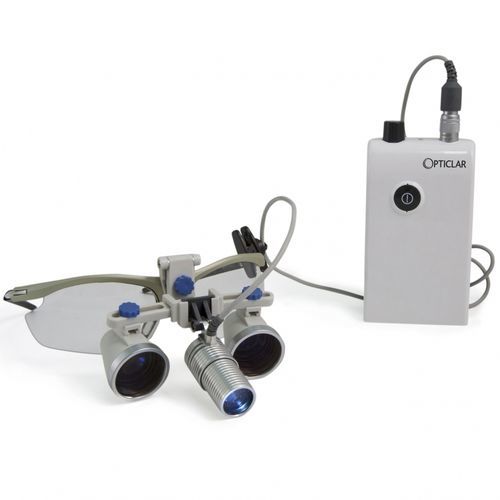 外科用ヘッドライト - 500.000.054 - Opticlar Vision - LED / 充電式バッテリー付き / 双眼ループ用