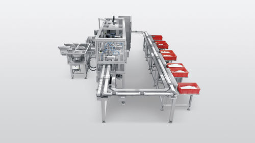 チェーンコンベヤー - MFT - Harro Hoefliger Verpackungsmaschinen - 製薬産業用 / 床置き / ホース