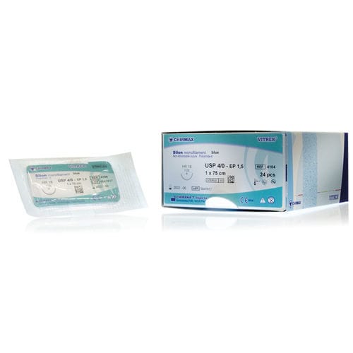 非吸収性縫合糸 - Silon  - Vitrex Medical A/S - 一般手術用 / 整形外科術用 / 0