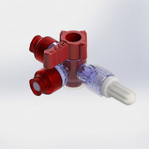 栓付きコネクタ - 581952 - Elcam Medical Italy - T形 / LUER®-lock