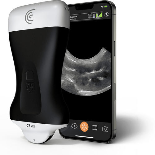 手持ち式動物用超音波検査 - C7 HD3 Vet - Clarius Mobile Health - 多目的 / 小動物用 / タッチパネル式