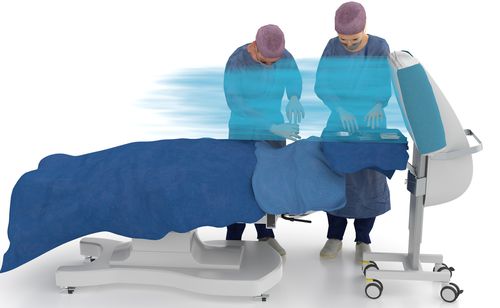 硝子体内注射用層流システム - TOUL Operio - Normeditec - 携帯用 / 横型