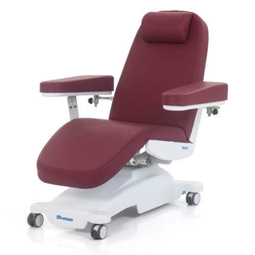 電動式採血用アームチェア - BDC 12 - SCHRODER HEALTH PROJECTS - 3セクション / キャスター付き / トレンデレンブルグ体位