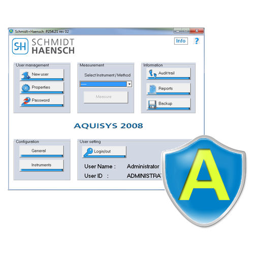 測定用ソフト - Aquisys  - SCHMIDT + HAENSCH - 管理用 / 設備管理用 / 実験用