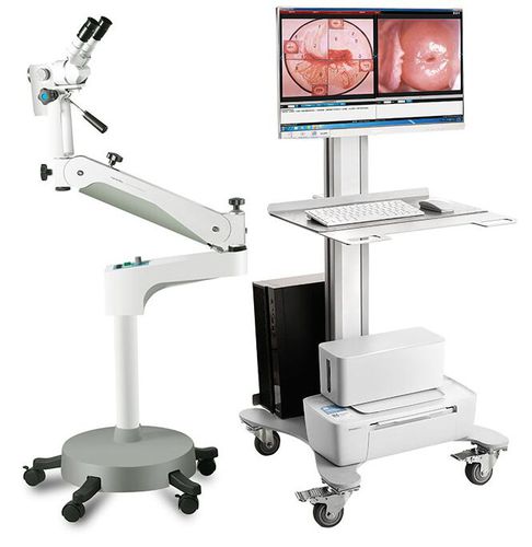 ビデオコルポスコープ - KN-2200B - Kernel Medical Equipment Co., Ltd - 双眼 / 台車上