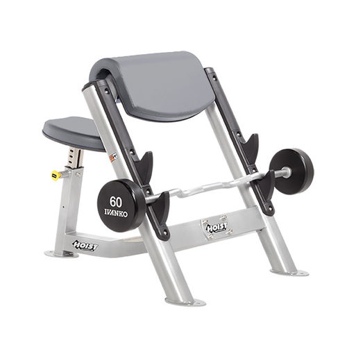 Larry Scottウェイトトレーニングベンチ - CF-3550 - HOIST Fitness - ダンベルスタンド付